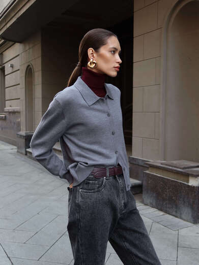 Поло из шерсти мериноса