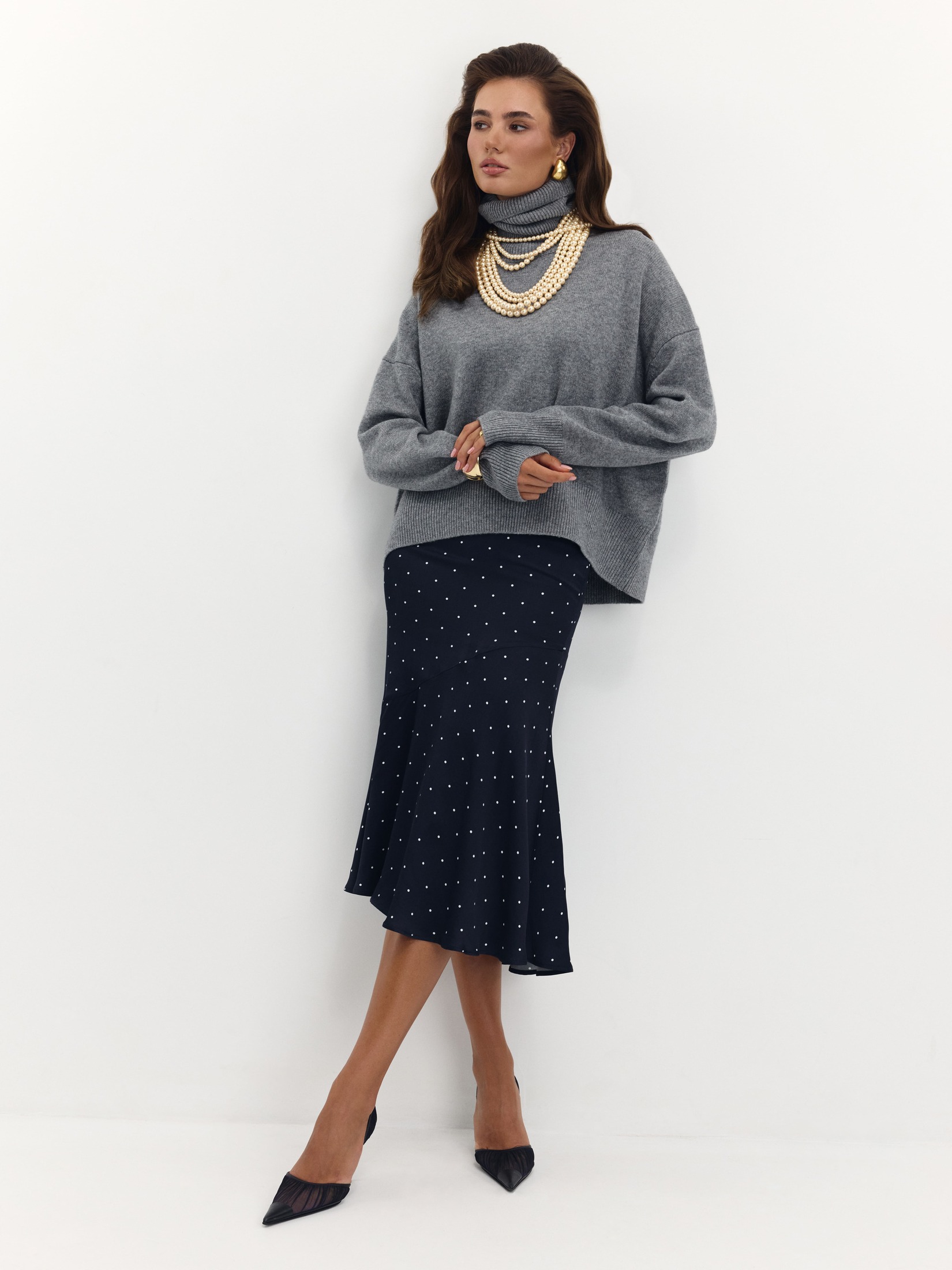 Свитер Soft с высоким воротом