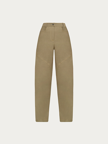 Брюки-бананы из итальянского хлопка Olive Branch