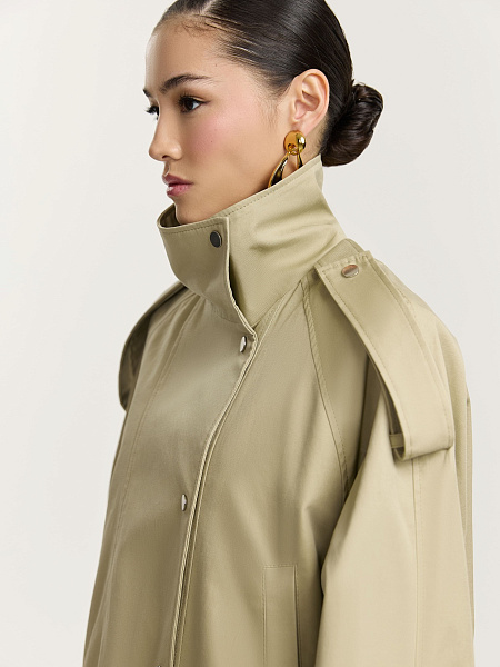 Парка из итальянского хлопка со съемным жилетом