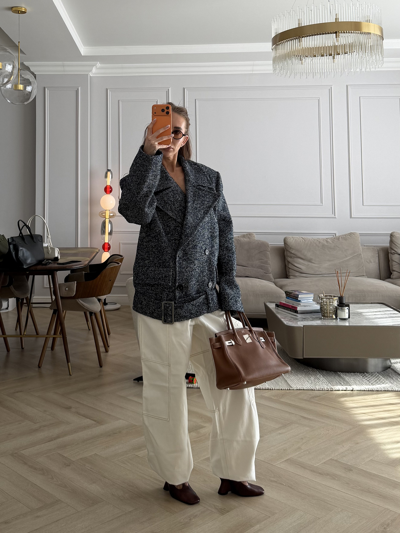 Джинсы с акцентной отстрочкой