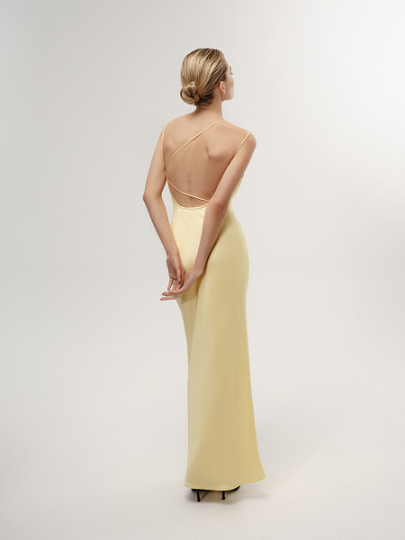 Платье-комбинация с завязками на спине