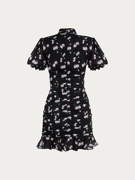 Платье мини Black Flower