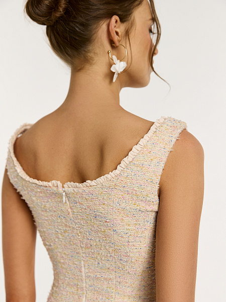 Корсетный топ из итальянского твида