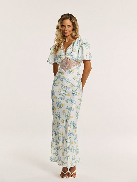 Платье Limone с вставкой из кружева