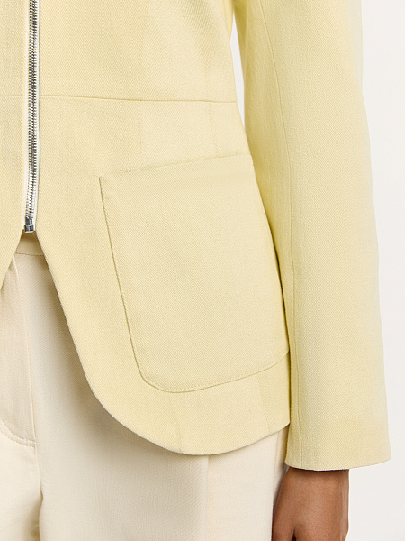 Куртка с отделкой из натуральной кожи