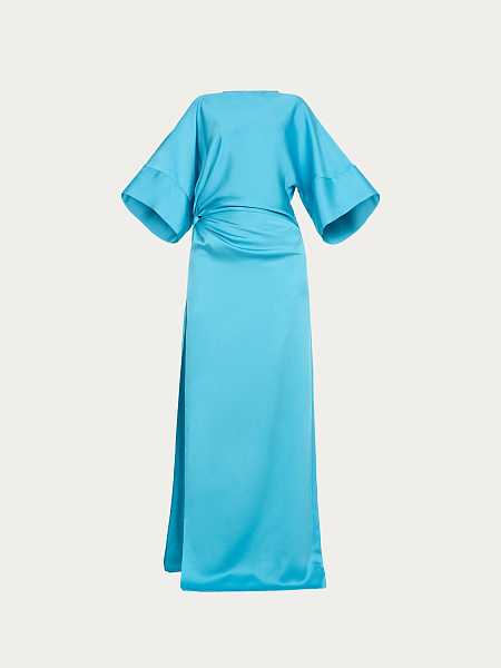 Платье макси с рукавами Blue Lagoon