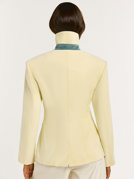 Куртка с отделкой из натуральной кожи