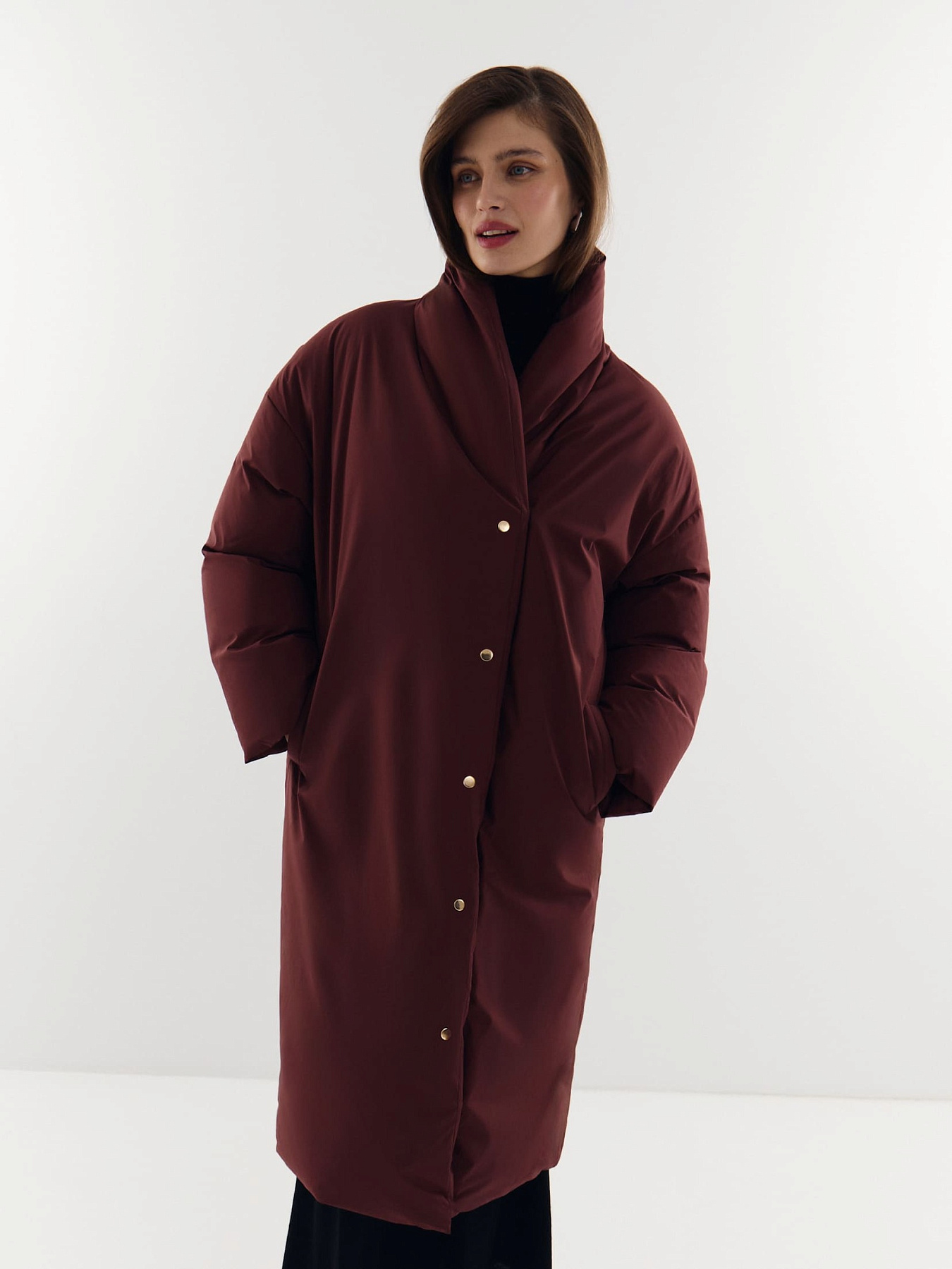 Пуховик макси Abbraccio