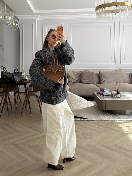 Джинсы с акцентной отстрочкой