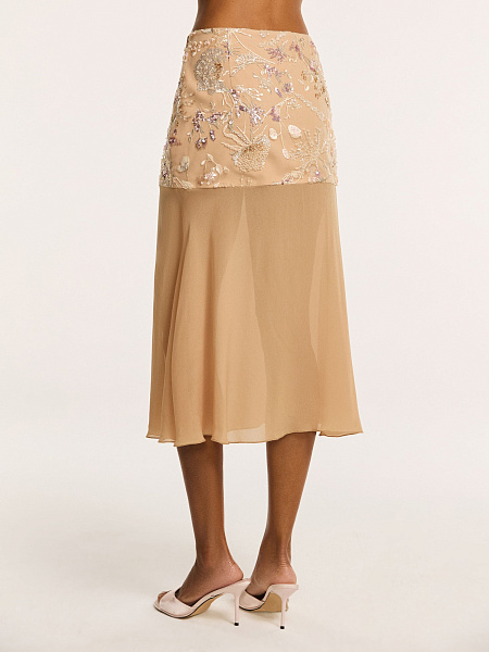 Юбка с вышивкой ручной работы