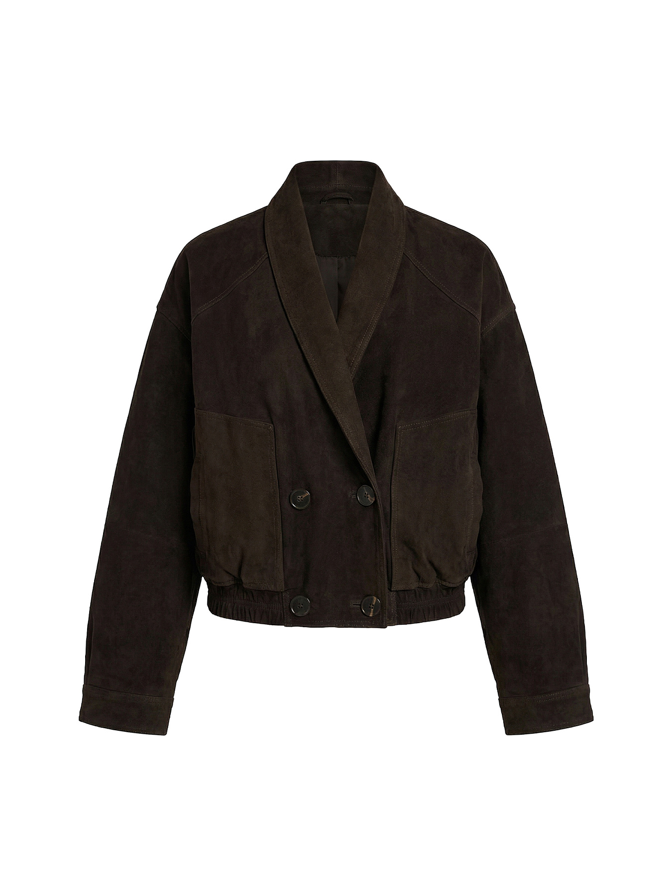 Утепленная куртка из натуральной замши