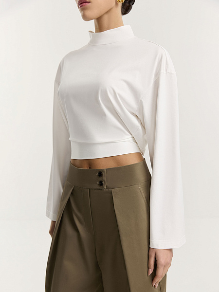 Лонгслив с завязками