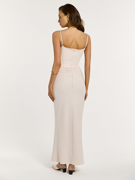 Платье макси на бретелях
