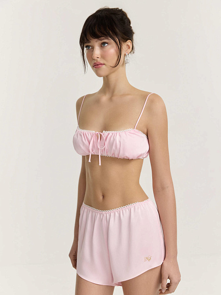 Шорты из итальянской вискозы Blush