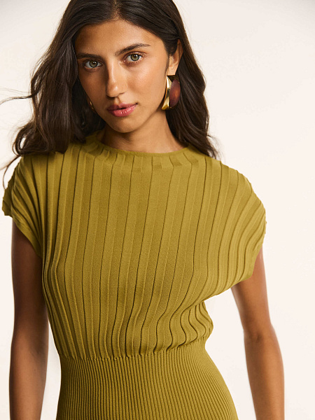 Фактурное платье из итальянской вискозы