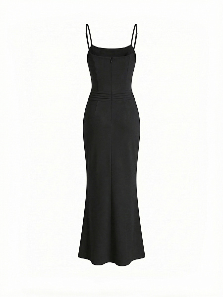 Платье макси на бретелях