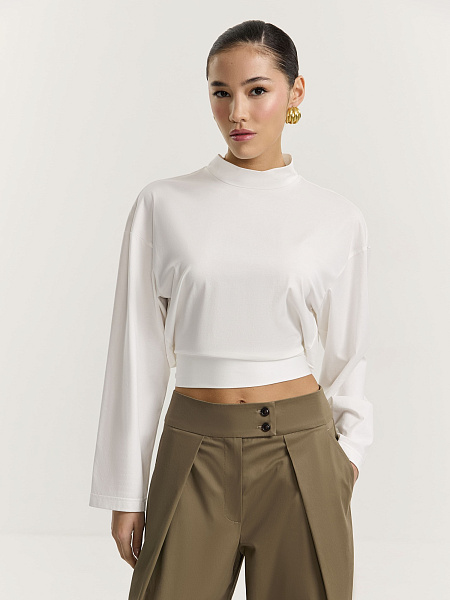 Лонгслив с завязками